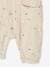 Jumpsuit babyjongen van geborduurd katoengaas Beige - vertbaudet enfant 