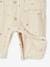 Jumpsuit babyjongen van geborduurd katoengaas Beige - vertbaudet enfant 