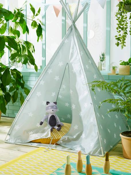 Tipi Inca LICHTGRIJS MET PRINT - vertbaudet enfant 