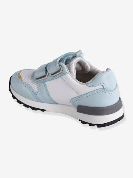 Sneakers met klittenband in running stijl babymeisje LICHTBLAUW - vertbaudet enfant 