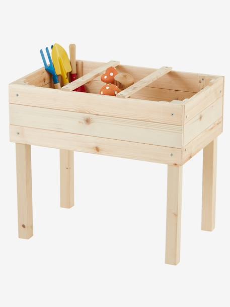 Vierkante houten moestuin BEIGE - vertbaudet enfant 