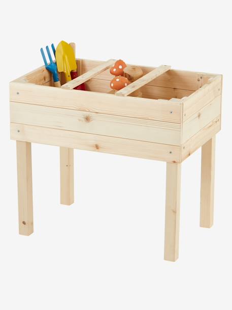 Vierkante houten moestuin BEIGE - vertbaudet enfant 