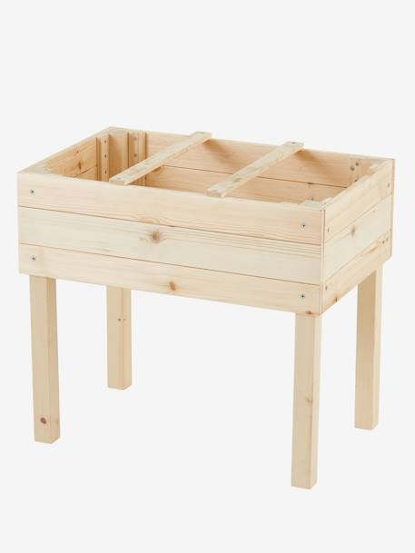 Vierkante houten moestuin BEIGE - vertbaudet enfant 