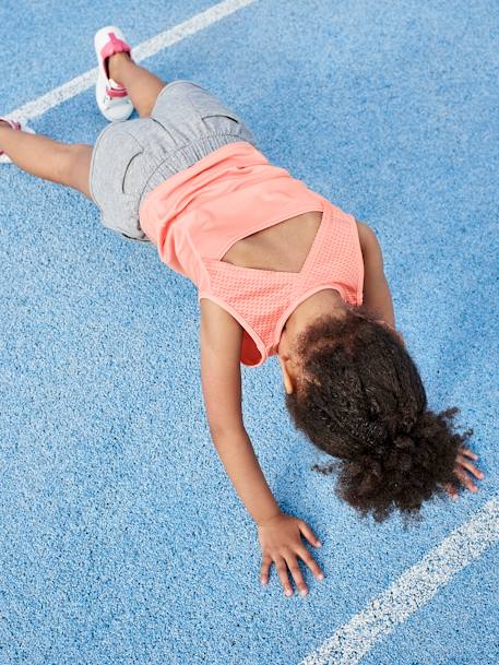 Sporttop voor meisjes met glanzende opdruk LICHTROZE - vertbaudet enfant 