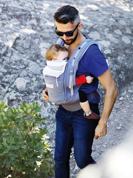 Physio Carrier draagzak JE PORTE MON BEBE ELEPHANT+ZWART/ANTRACIET - vertbaudet enfant 