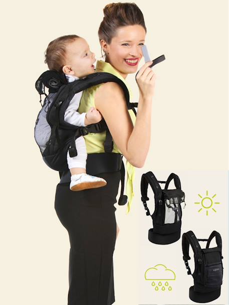 Physio Carrier draagzak JE PORTE MON BEBE ELEPHANT+ZWART/ANTRACIET - vertbaudet enfant 