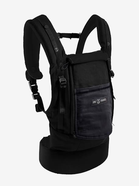 Physio Carrier draagzak JE PORTE MON BEBE ELEPHANT+ZWART/ANTRACIET - vertbaudet enfant 