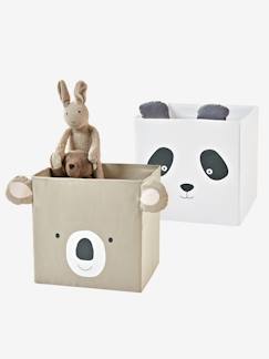 -Set met 2 stoffen bakken Panda koala