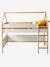 Halfhoog bed Cabane WIT/HOUT - vertbaudet enfant 