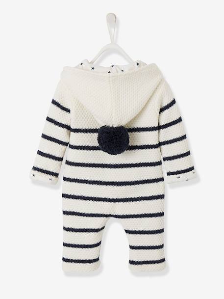 Babypakje vanaf geboorte van tricot met voering GESTREEPT IVOOR - vertbaudet enfant 