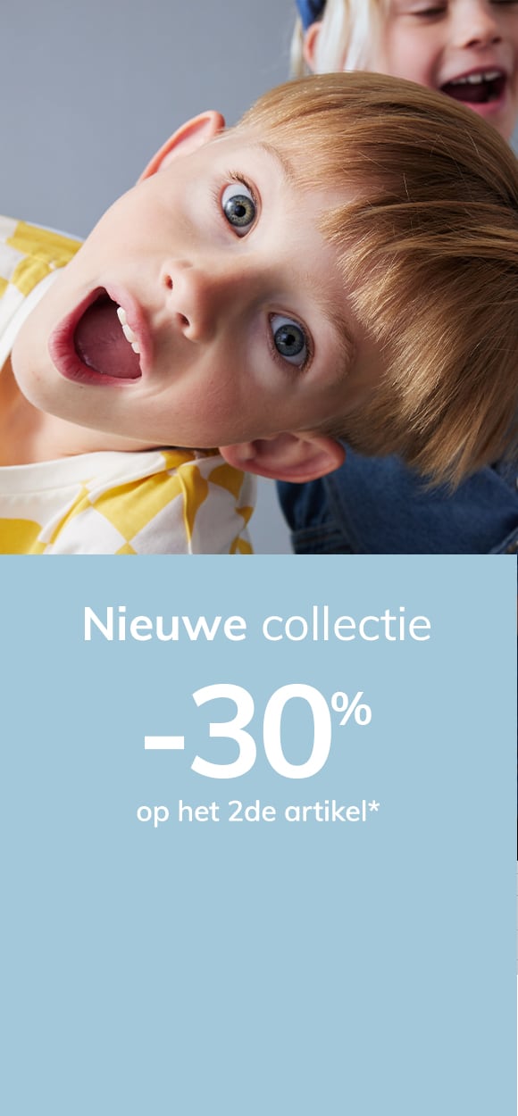 Nieuwe collectie -30% op het 2de artikel*