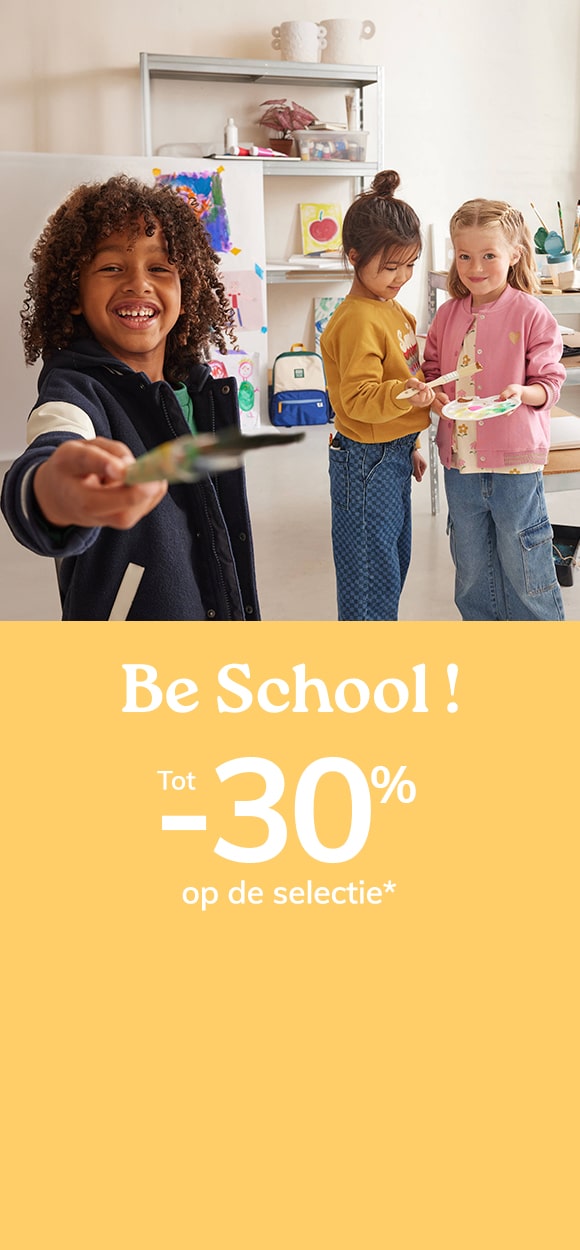 Be School Tot -30% op de selectie*