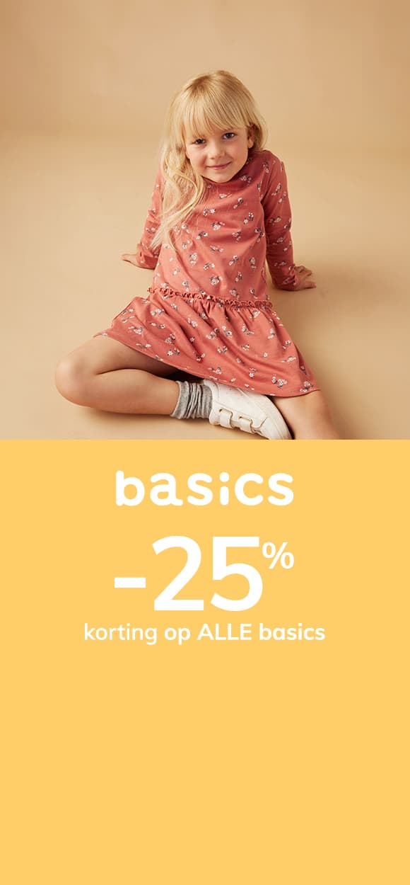 Basics: -25% korting op ALLE basics