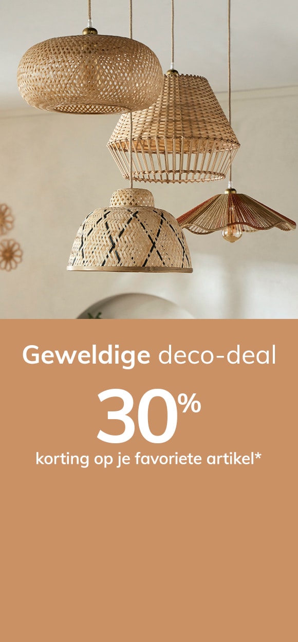 Geweldige deco-deal: 30% korting op je favoriete artikel*