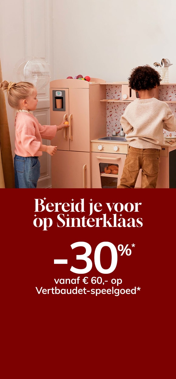 Bereid je voor op Sinterklaas: -30% vanaf € 60,- op Vertbaudet-speelgoed*