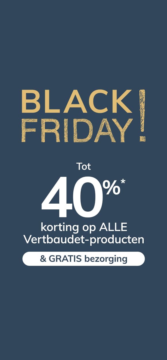 Black Friday! Tot 40% korting op alle Vertbaudet-producten*