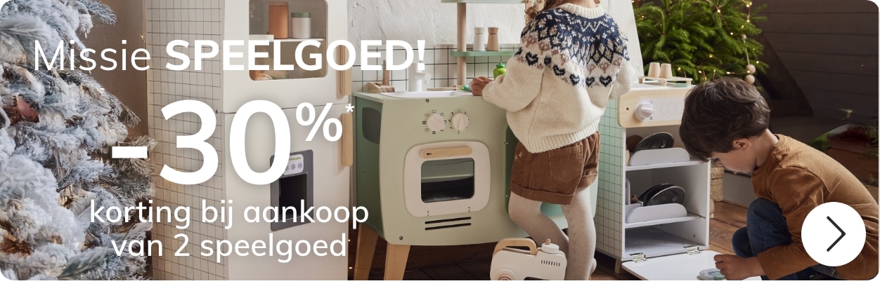 Missie SPEELGOED 30% korting bij aankoop van 2 speelgoed*