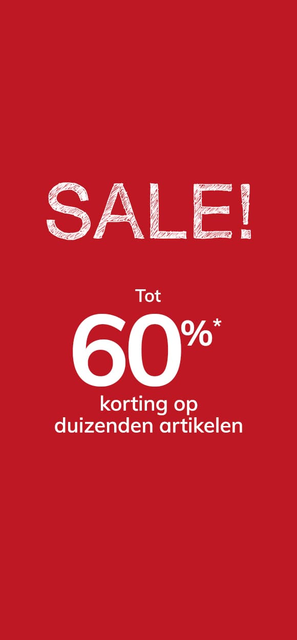 Sale! Tot 60% korting* op de selectie